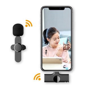 Wireless Lapel Lavalier Microphone Pc Android Phone Camera Mic Portable External Buttonhole Microphones for Iphone Laptop Game