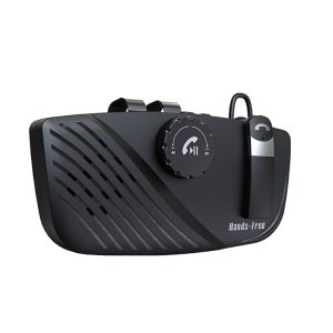 Wireless Car Sun Visor Handsfree Speaker Audio Kit Wireless 5.0 Receiver Earphone Phone Clip Speakerphone for iPhone 13 Pro Max