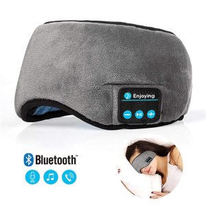 Blue Tooth Sleep Headphones with Eye Mask Soft Elastic Comfortable Wireless Music Earphones Headband Eye Health Supplies