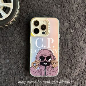 Trendy Pink Hat Man Designer Phone Case Shell for iPhone XR XS 11 12 13 14 Mini 15 Pro Max PC Material Co Company Case Hulls