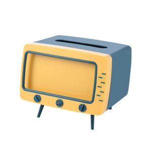 Multi-functional Tissue Box TV Tissue Box Mobile Phone Holder Small Ornaments Home Kawaii Desktop Decoration