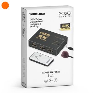 Magelei Cheap Price Custom Logo 4Kx2K HDMI Switch HDMI 3 in 1 Out HDMI 3 to 1 Switcher With Remote Control for TV Projector