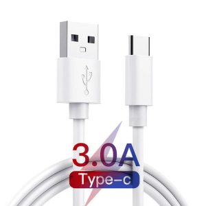 Ready to Ship 1M PVC Soft USB Data 3A Fast Charging Type C for Phone USB2.0 Kabel Cable for Samung Tipo USB C Cable USB