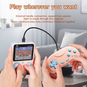 2024 Newest Best Selling Colorful Handheld Mini Retro Game Box 666 in 1 Handheld TV Plug Video Game Player Boy G5 Console