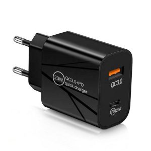 New Arrive QC3.0+PD 18W 20W 3Amp Home Charger QC 3.0 USB Wall Travel Charger Adapter Fast Mobile Phone Chargers for iPhone